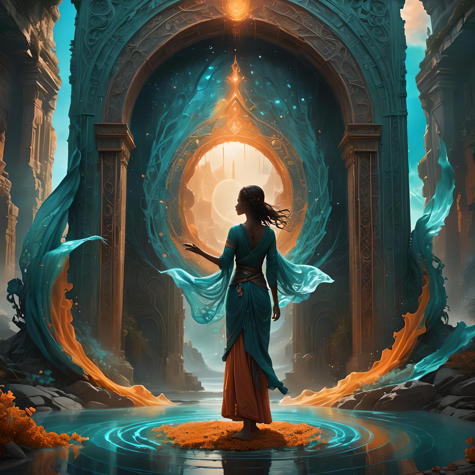 Veil Between Worlds: Detailed Matte Painting