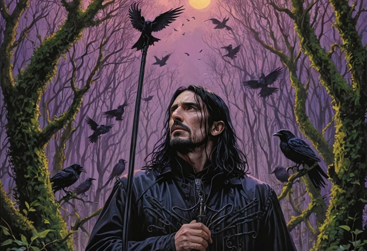 Gothic Portrait in Dark Fantasy Style