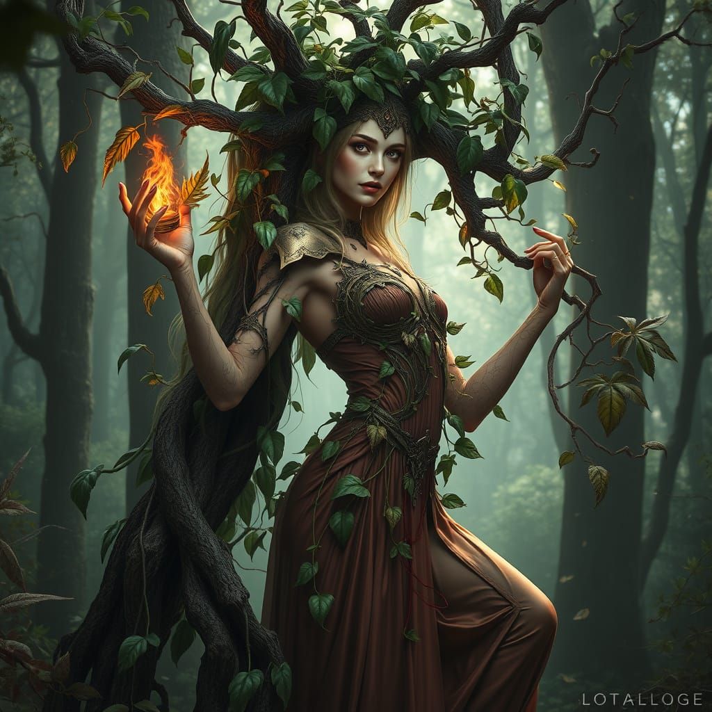Fire dryad