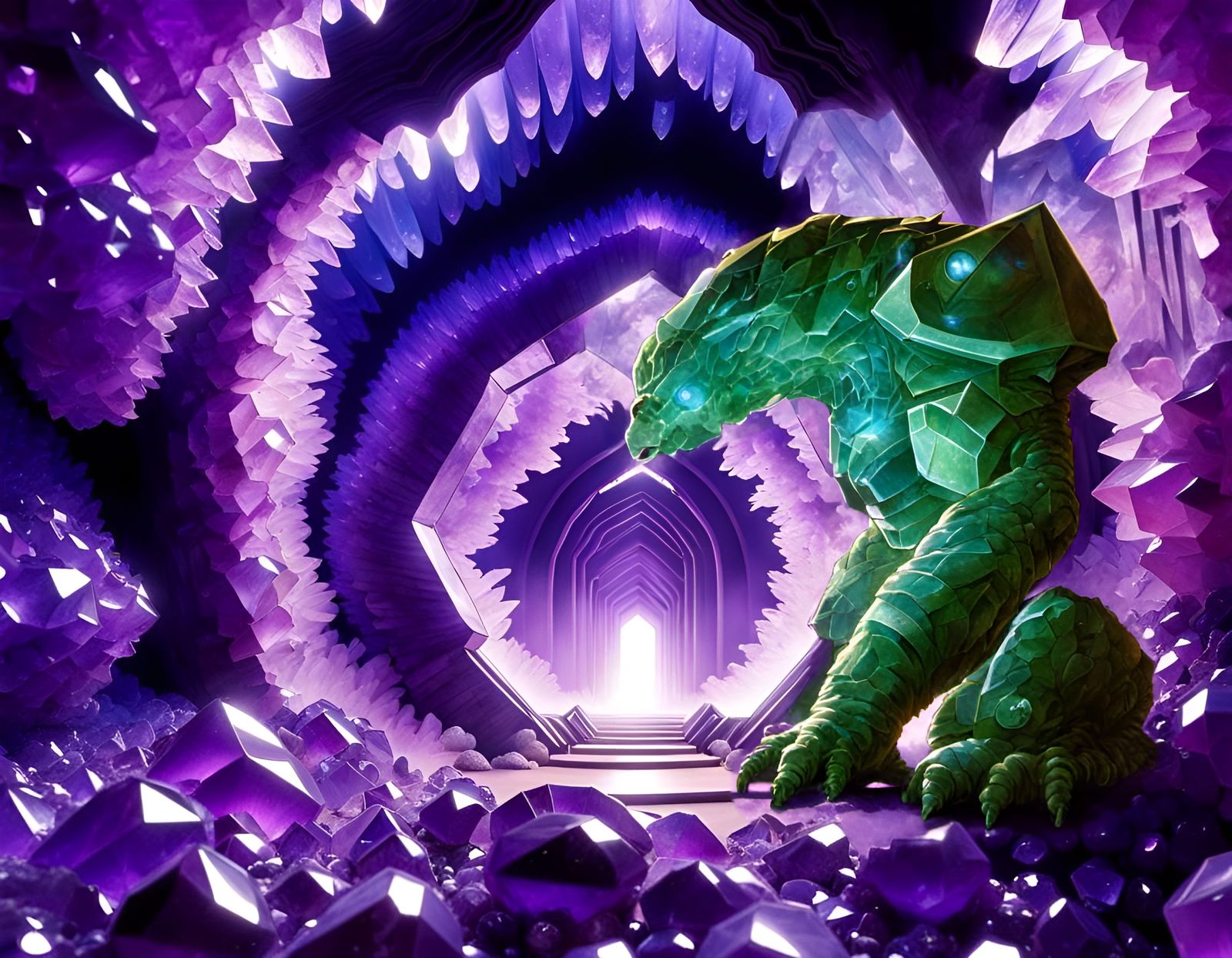 Crystal Golem Inspired by Heroic Fantasy Art