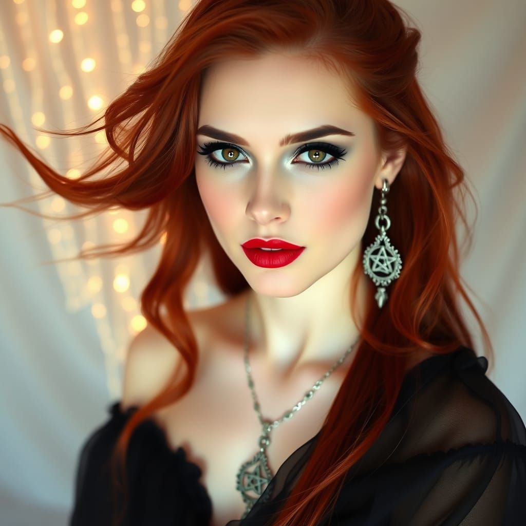 Mystical Goddess in Radiant Light