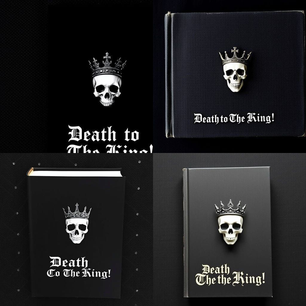 Dark Rebellion Book Cover with Skull and Iron Crown