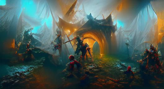 Majestic Red Dragon Hoarding Gold Treasure