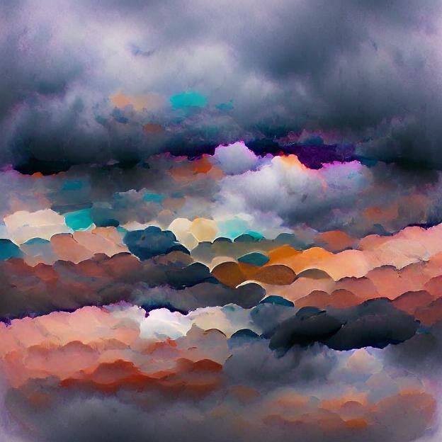 Muted Overcast Sky in Gentle Colors
