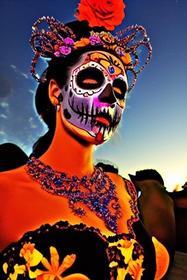 Beautiful Catrinas Celebrate Day of the Dead