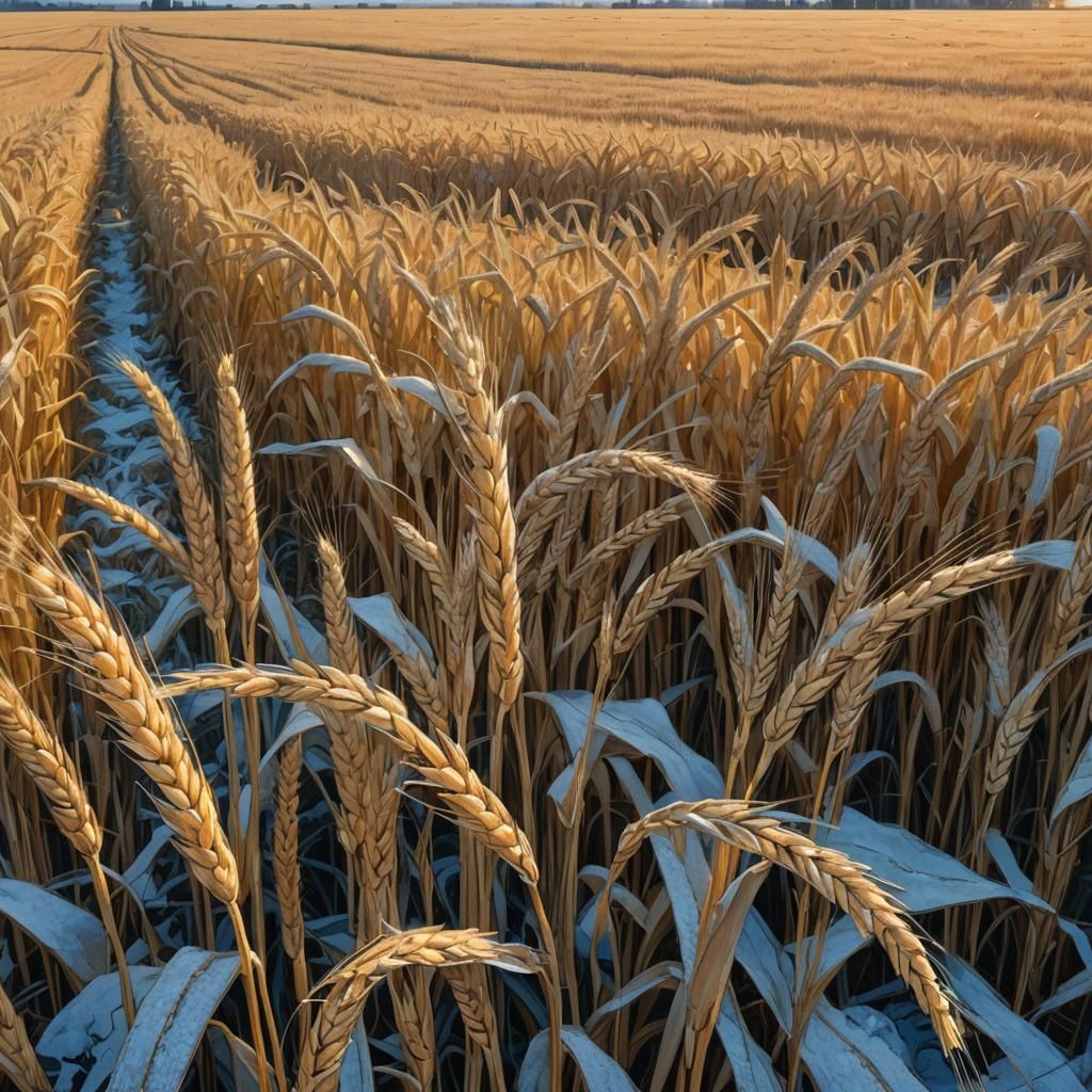 Golden Wheat Field at Harvest: Conceptual Art