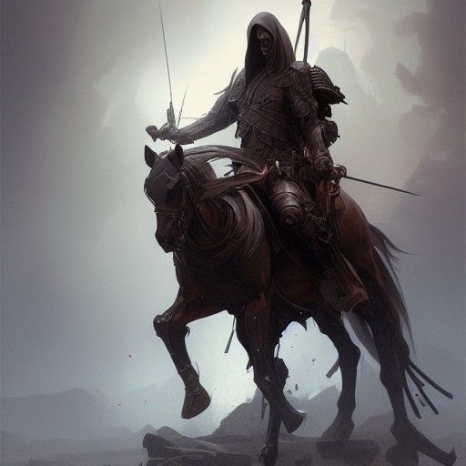 Death Rides: Apocalypse Horseman Portrait