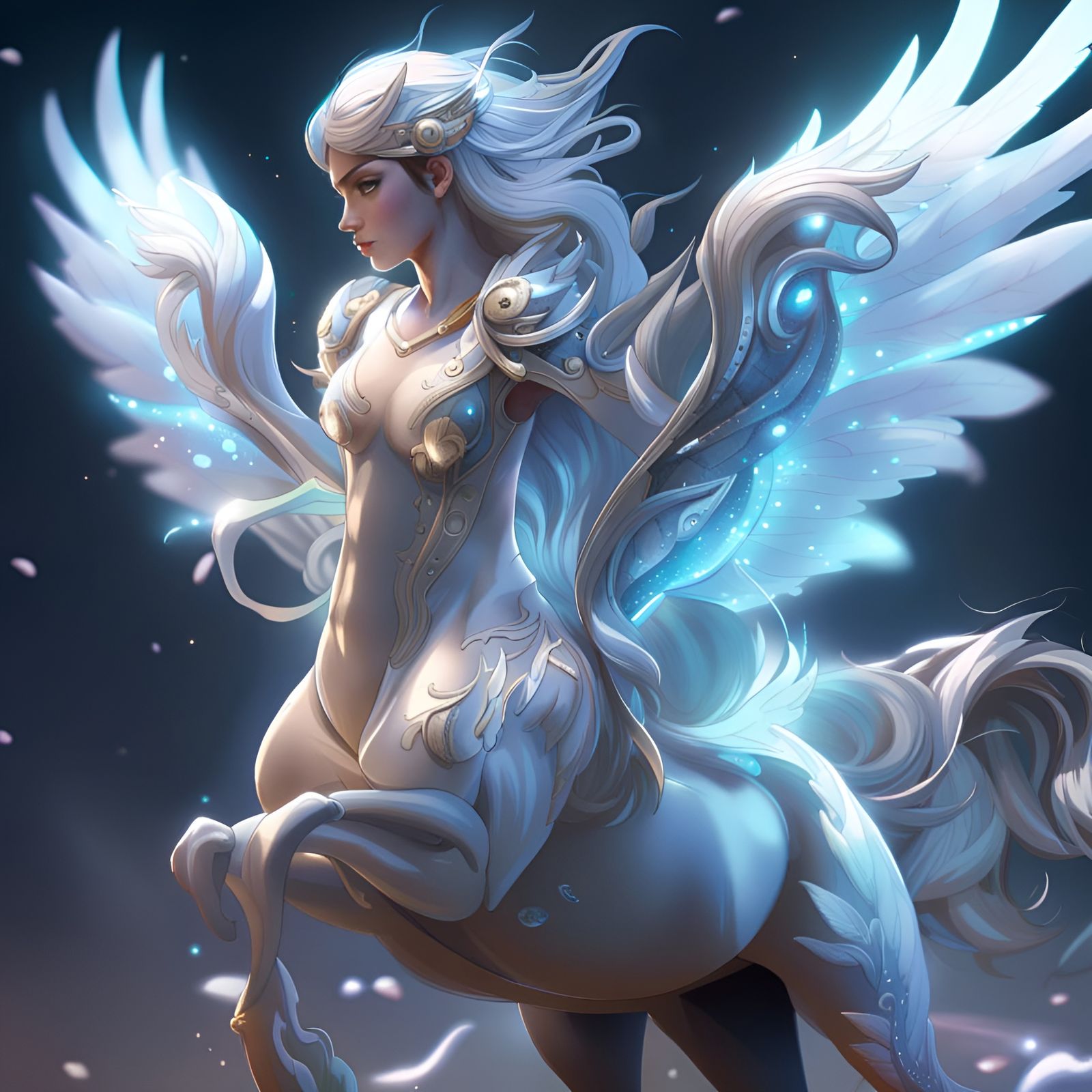Surreal Pegasus Shines with Ethereal Glamour