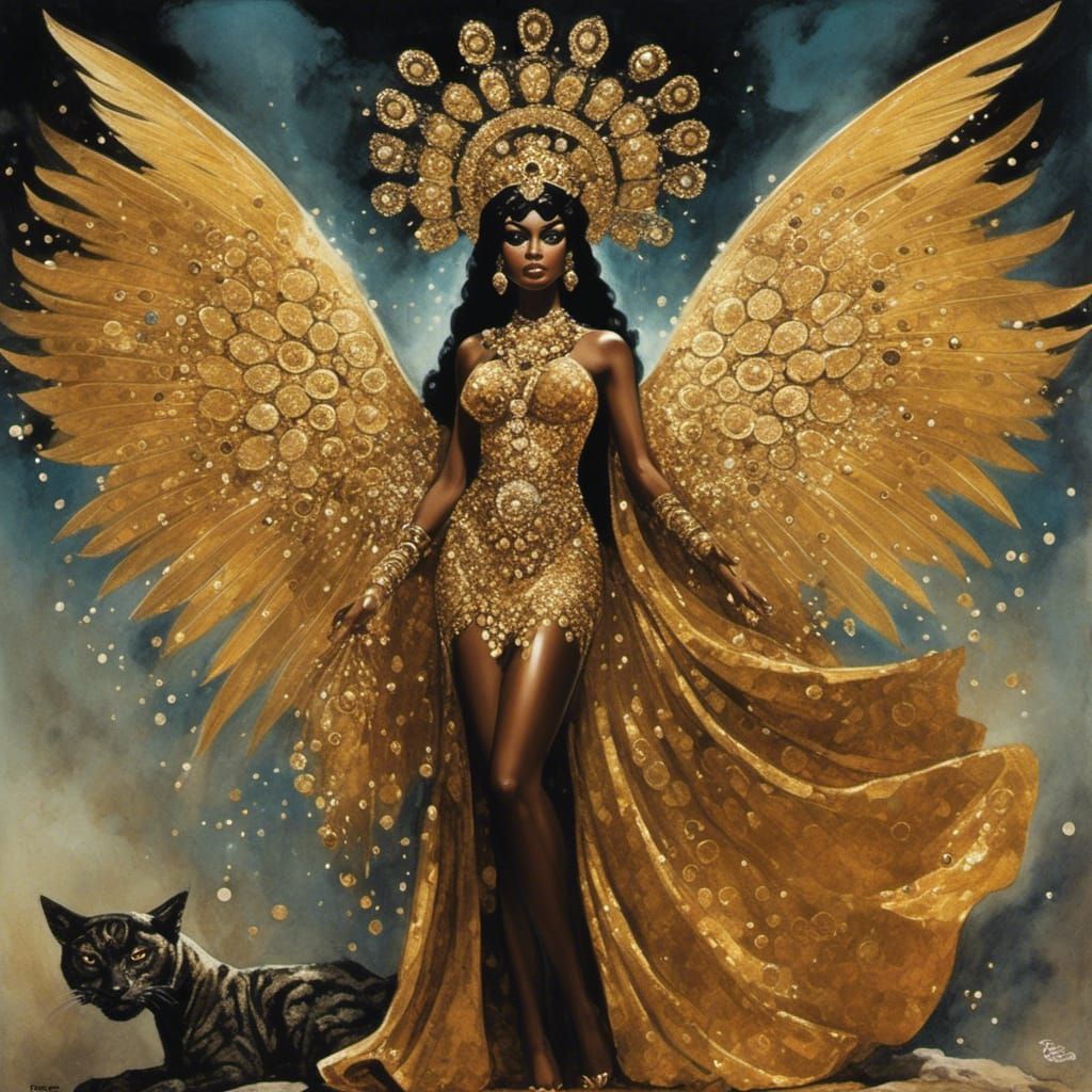 Stylized Feline Character Portrait