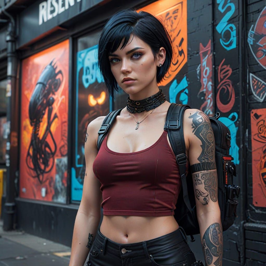 Confident Young Rebel in Tactical Gear