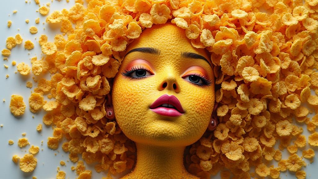 Cornflake Girl as Expressionist Style Painting