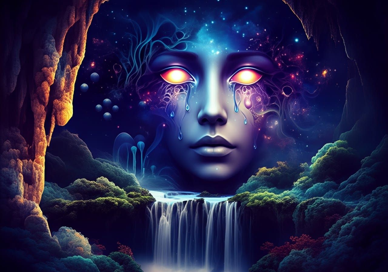 Surreal Horse Morphosis in Mystical Wonderland