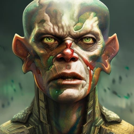 Clark Kent Portrait, Hyperrealistic Digital Illustration