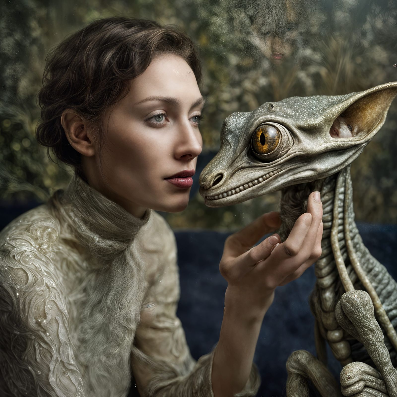 Eldritch Alien Pets Displaying Complex Emotions