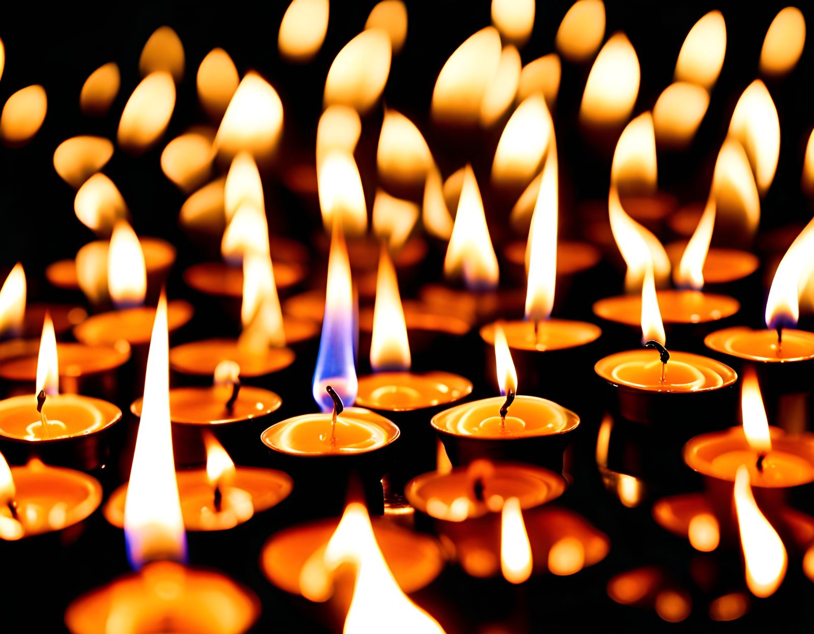 Macro Flame of Petrol Lamp, Artstation Photography