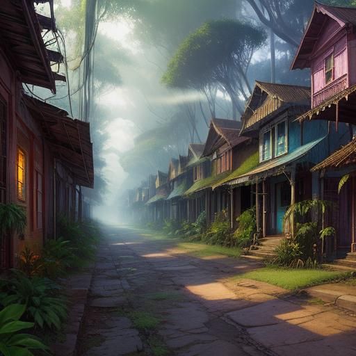 Ethereal City in a Forest 2