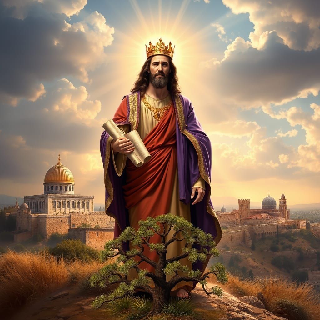 Jesus Christ, King and Messiah in Divine Radiance