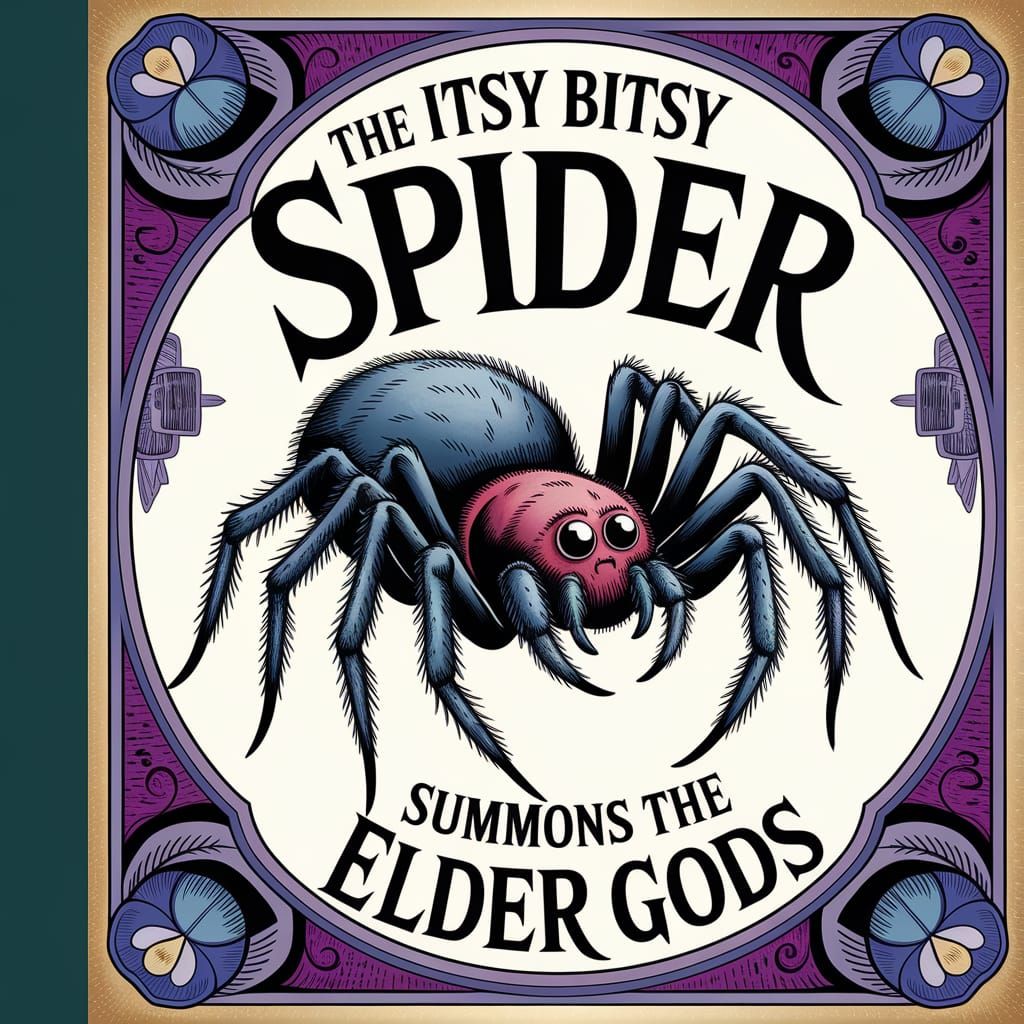 Itsy Bitsy Spider Summons Elder Gods: 1950s Book Cover