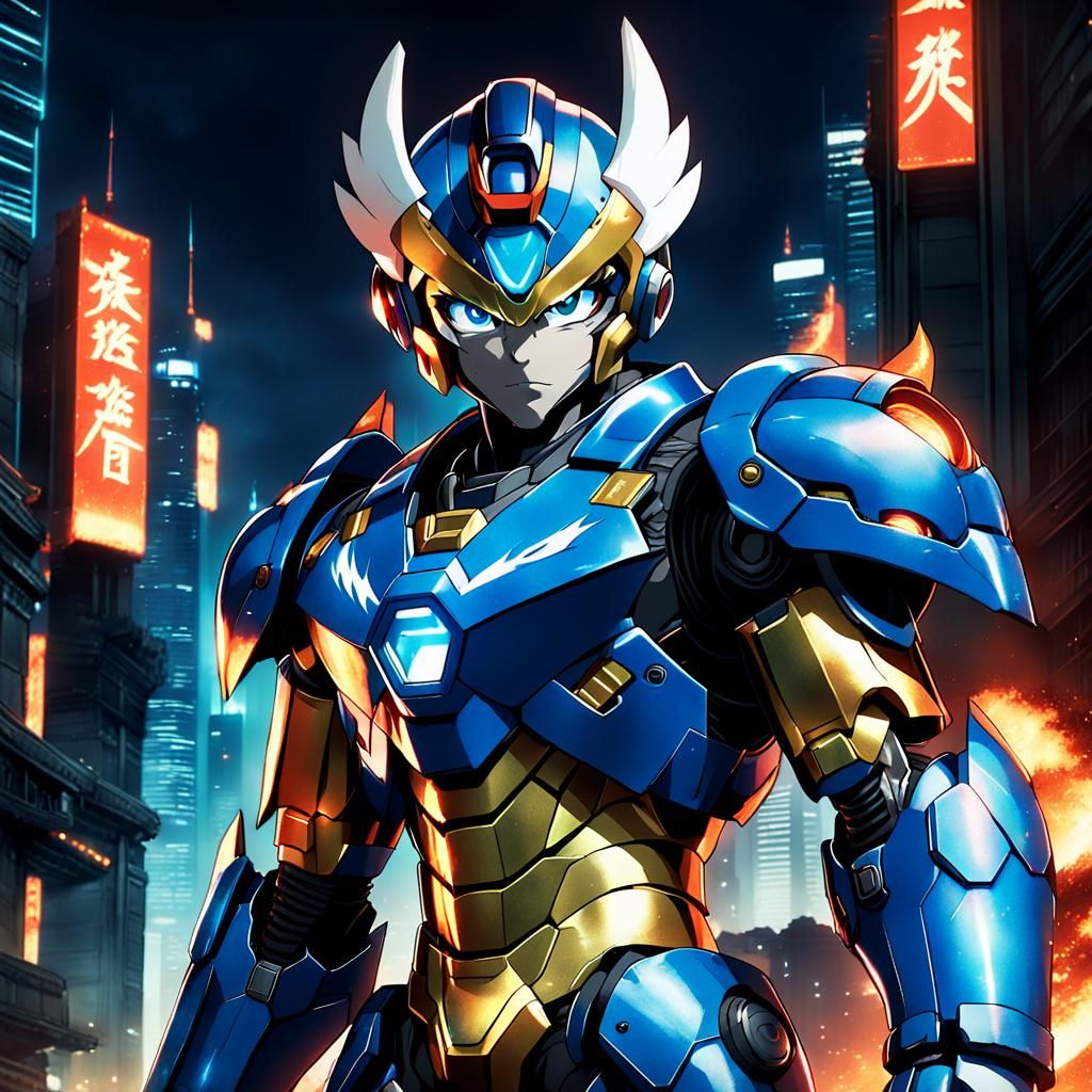 Mega Man X in Majestic Rathalos Armor