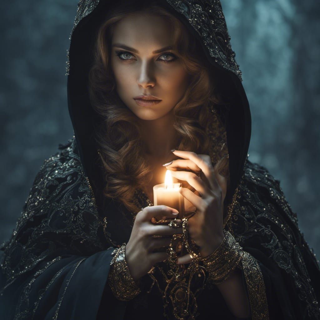 Meide in der Nacht den tiefen Wald ...