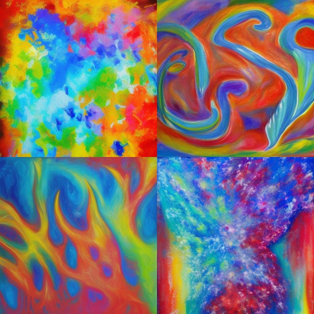 Unity as Expressionist Neo-Impressionism Oil Painting