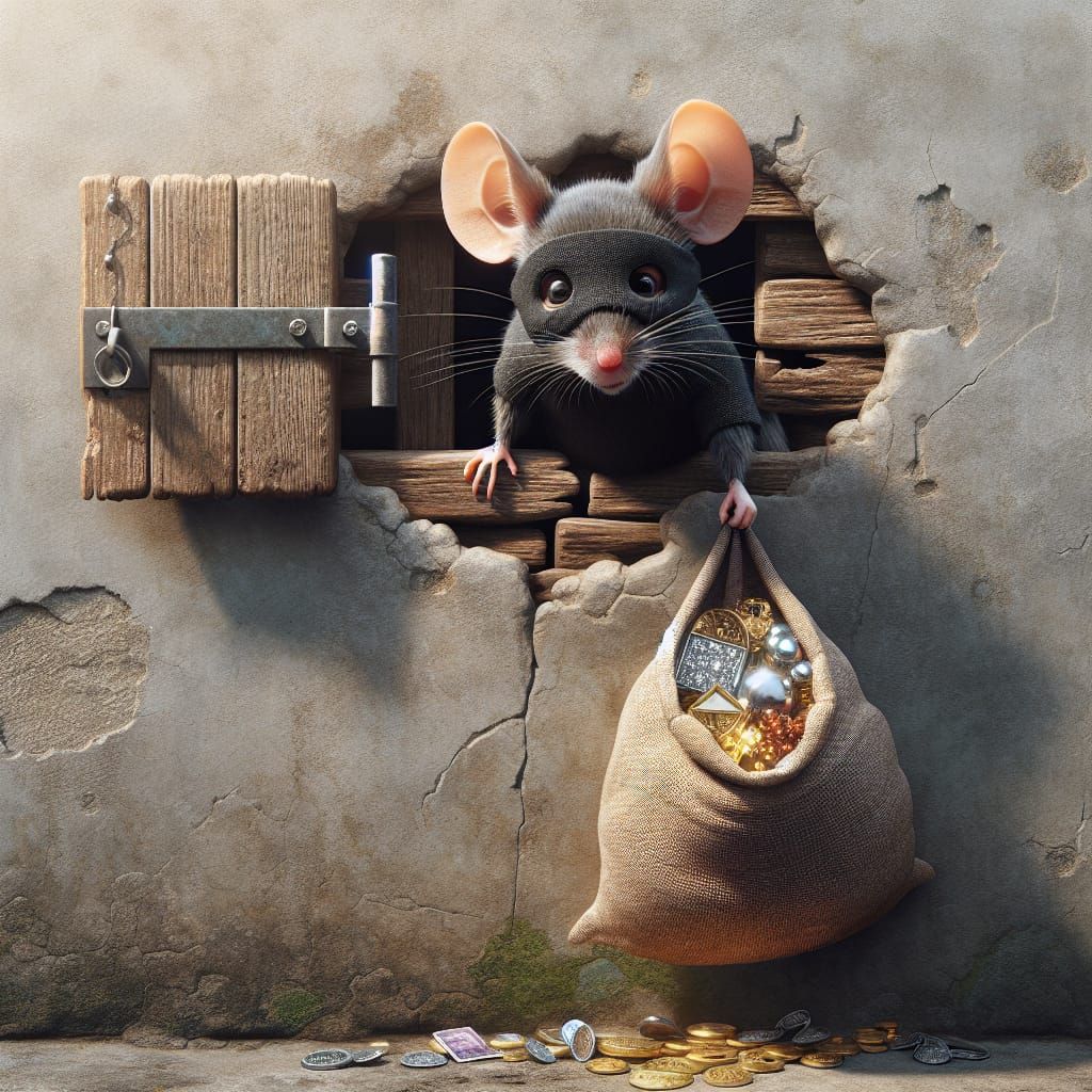 Not the mouse is the thief - but the hole