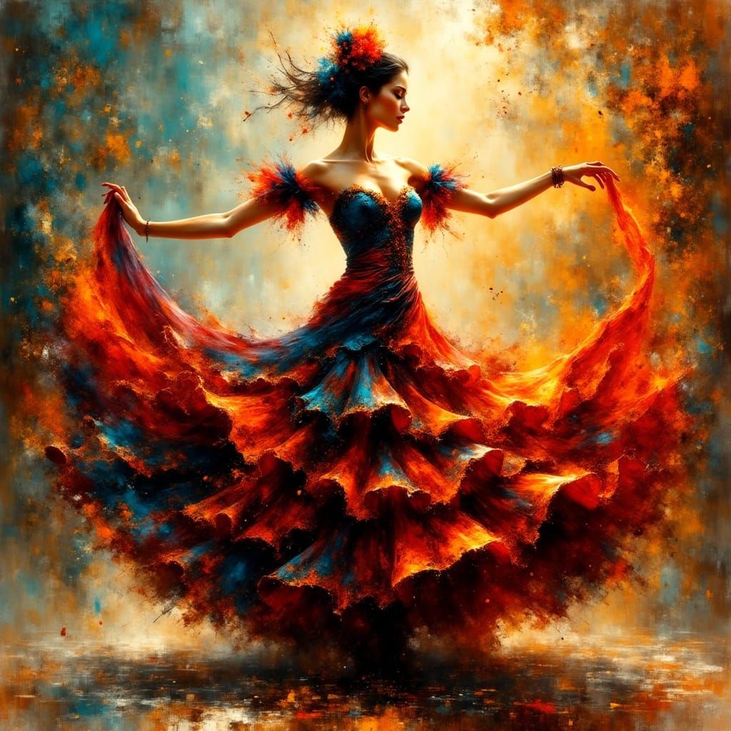 A beautiful ethereal dancer