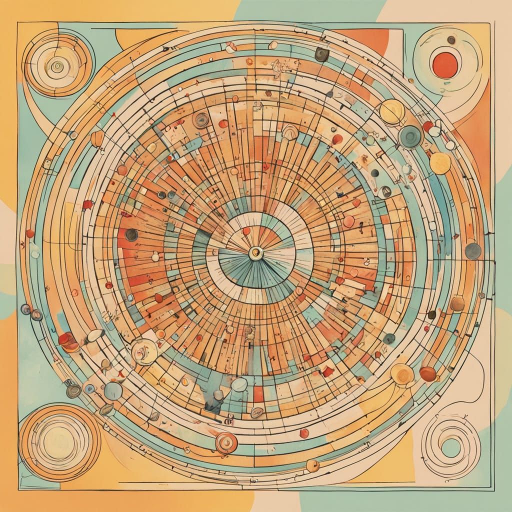 Sacred Geometry Spiritual Composition in Ethereal Pastels