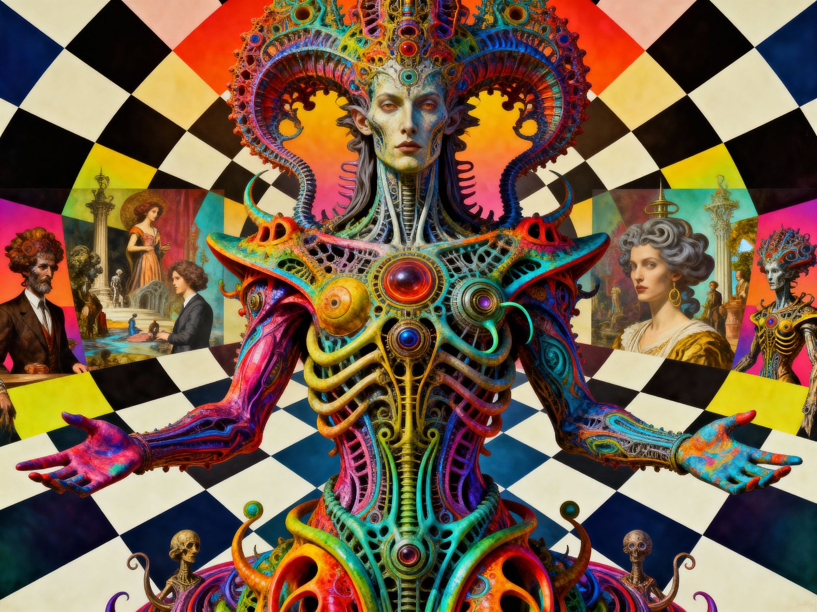 Surreal Fractal Overlord Revealing Hidden Reality