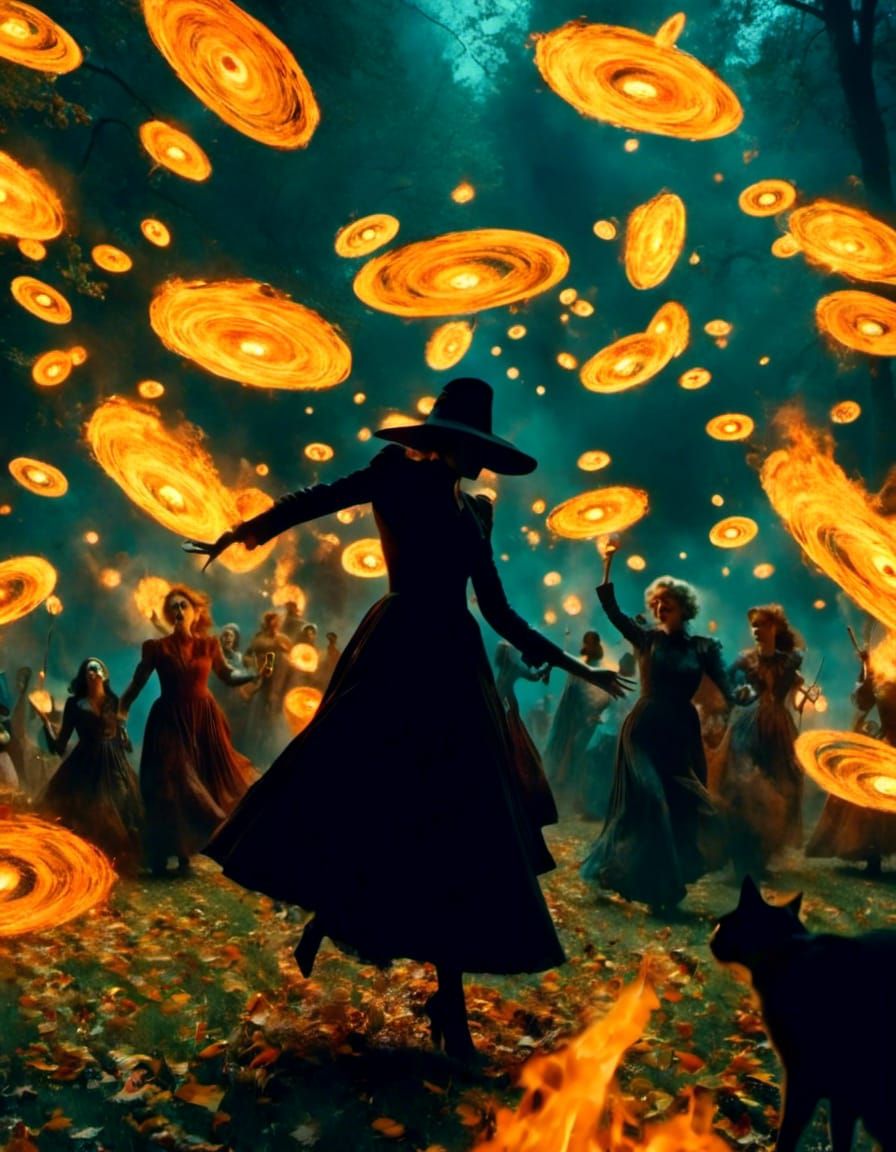 Witches' Dance: A Fiery Wiccan Ceremony