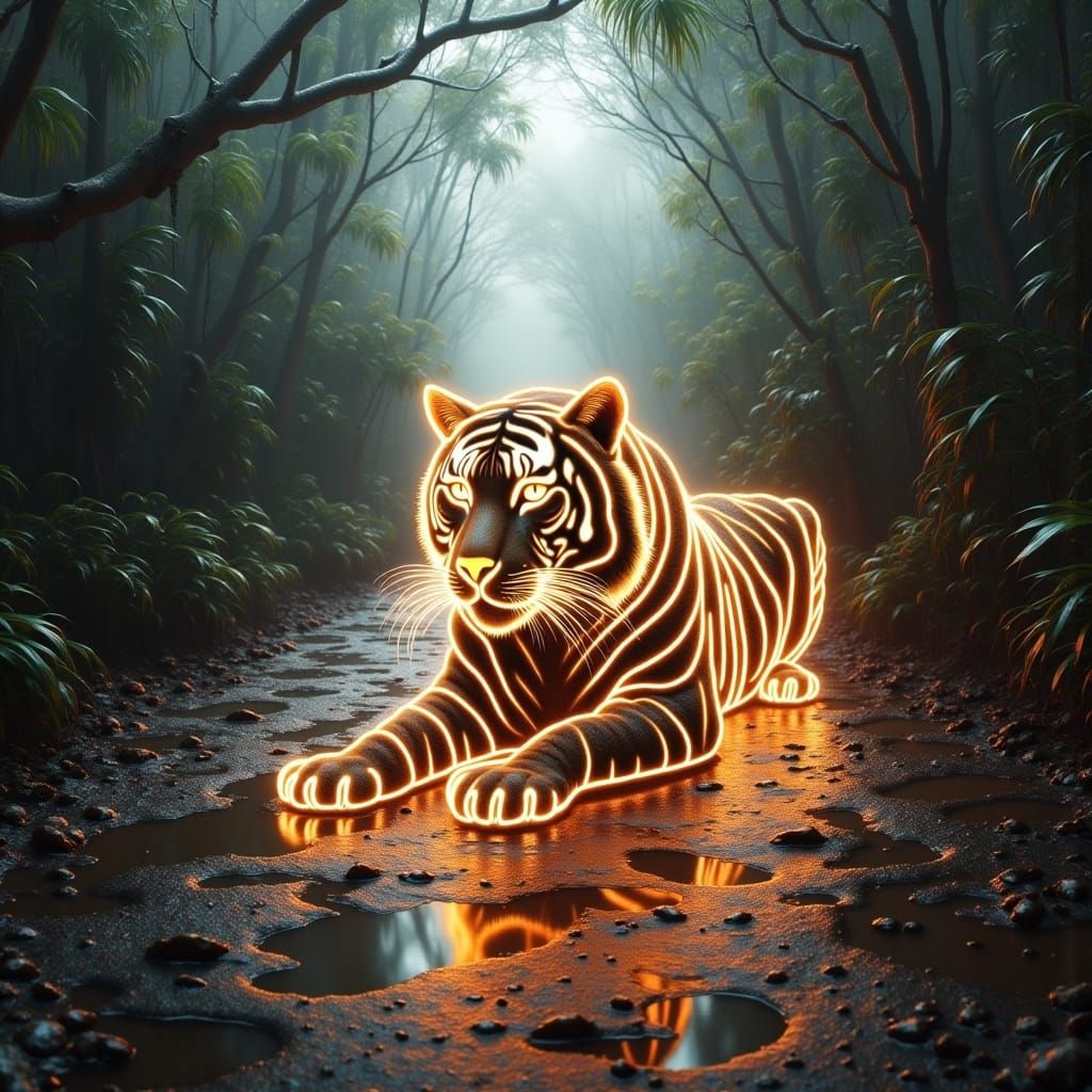 Reflection in the Puddle