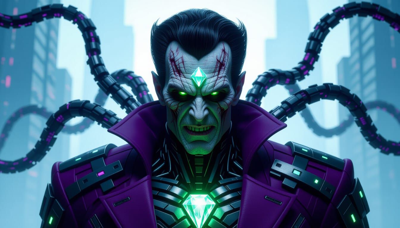 Terrifying Cyber-Organic Mr Sinister 2077 Portrait