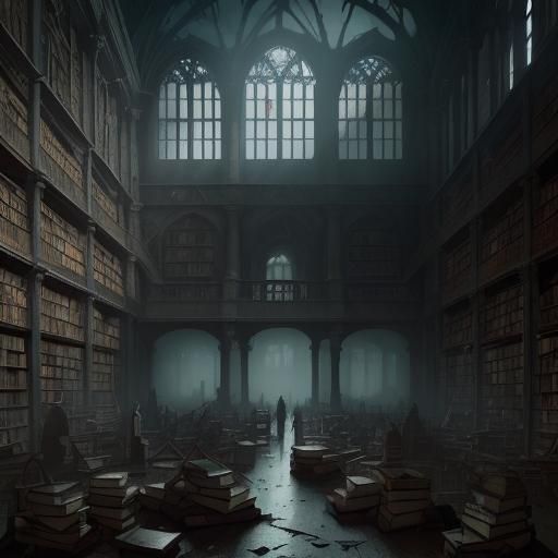 Ruins of Trinity Library: A Gothic Vision