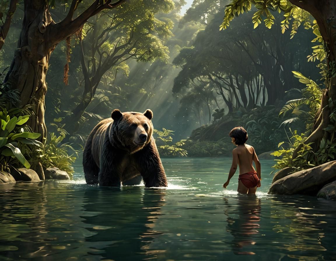 Baloo and Mowgli's Jungle Swim
