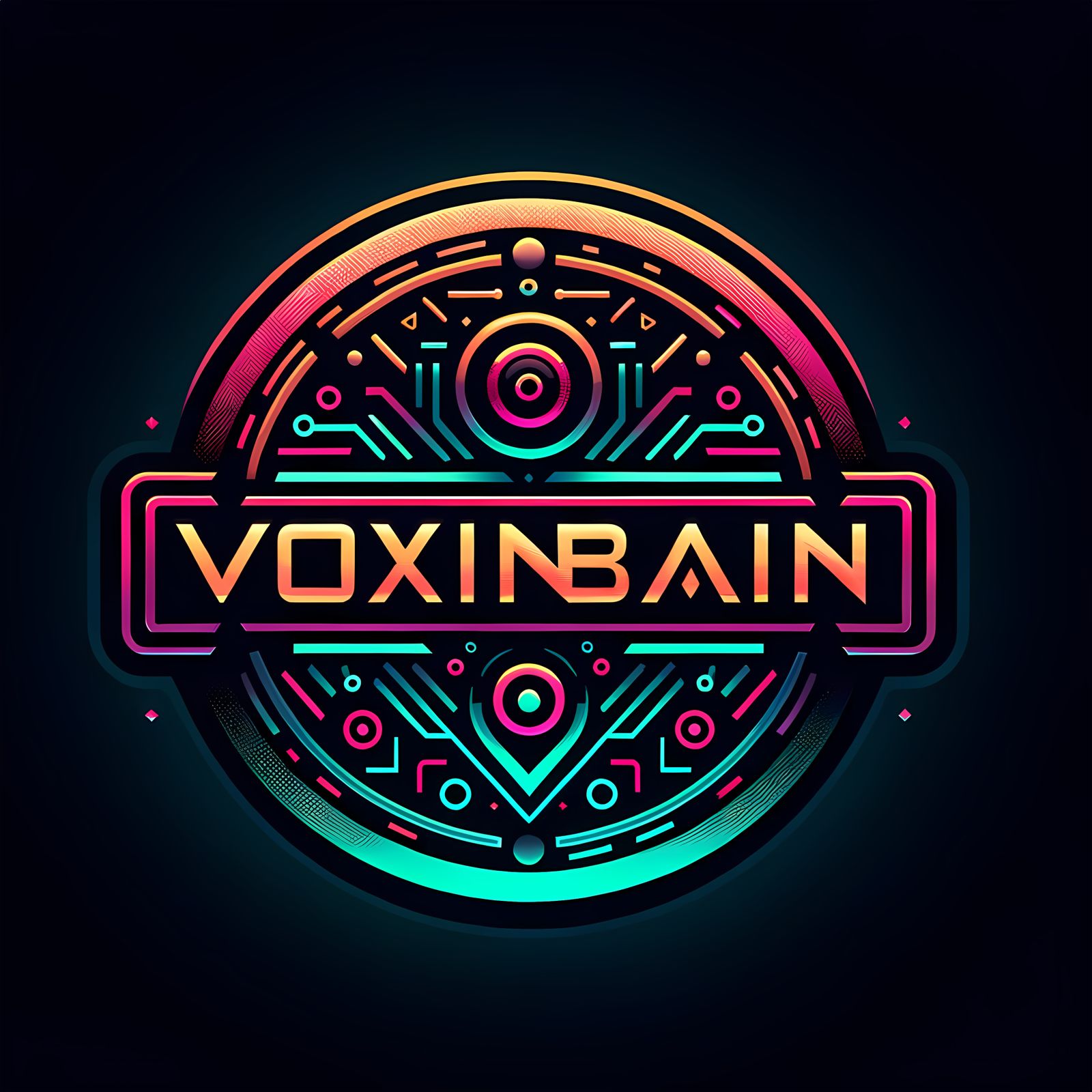 Cyberpunk Logo Design with Futuristic Typography