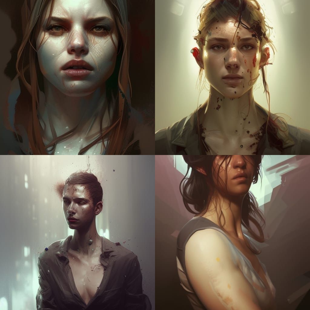 Subconscious Prisoner: Hyperdetailed Artgerm-Style Portrait