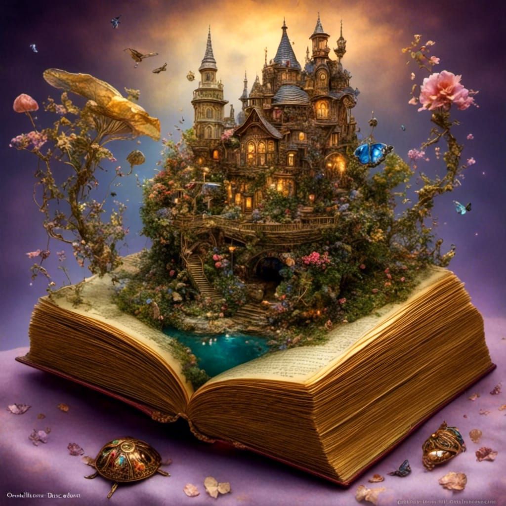 Mysterious Diary in a Beautiful Fantasy Setting