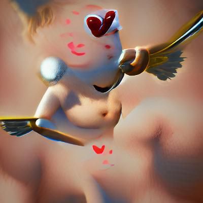 Digital Image of Cupid, God of Love