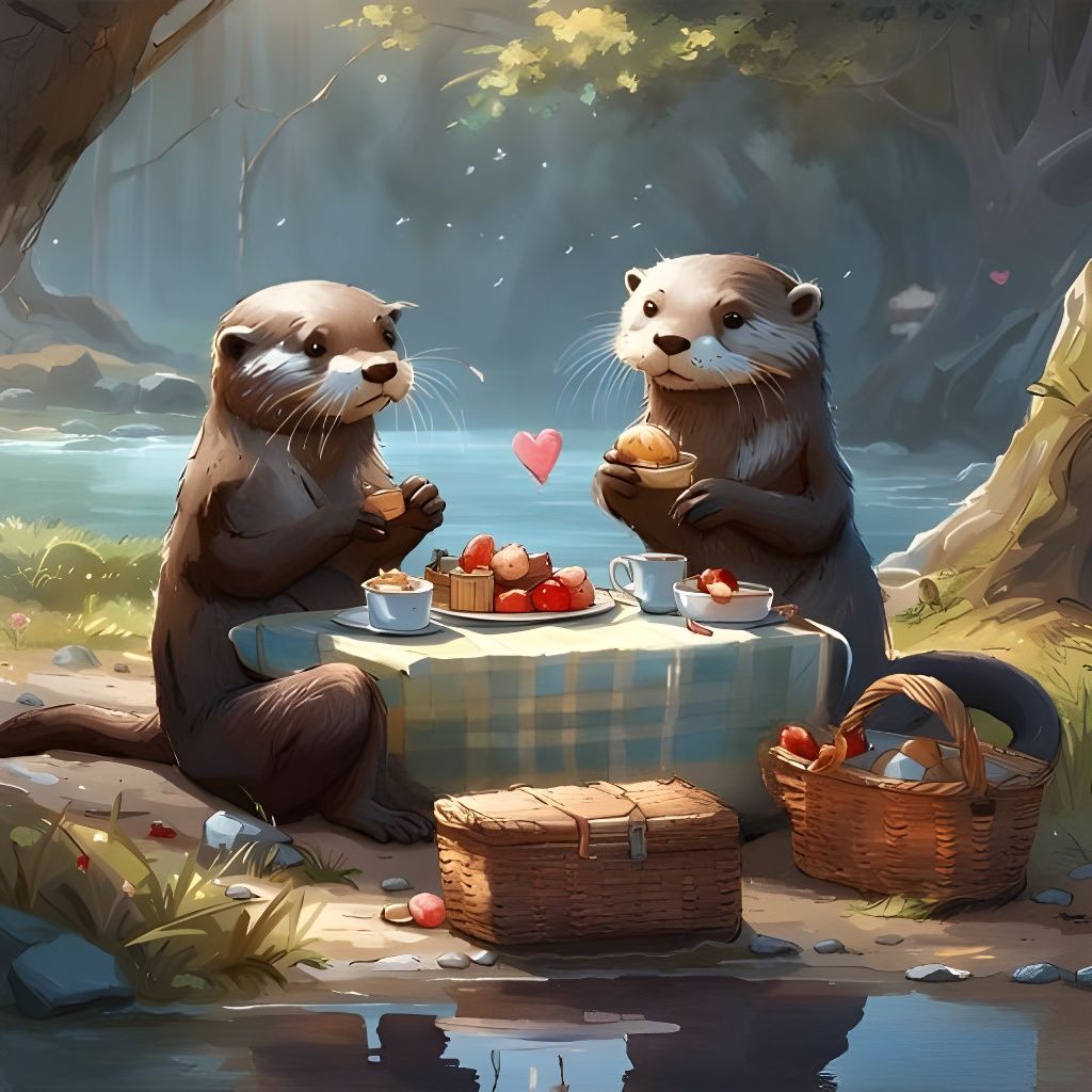 Otter Picnic Date