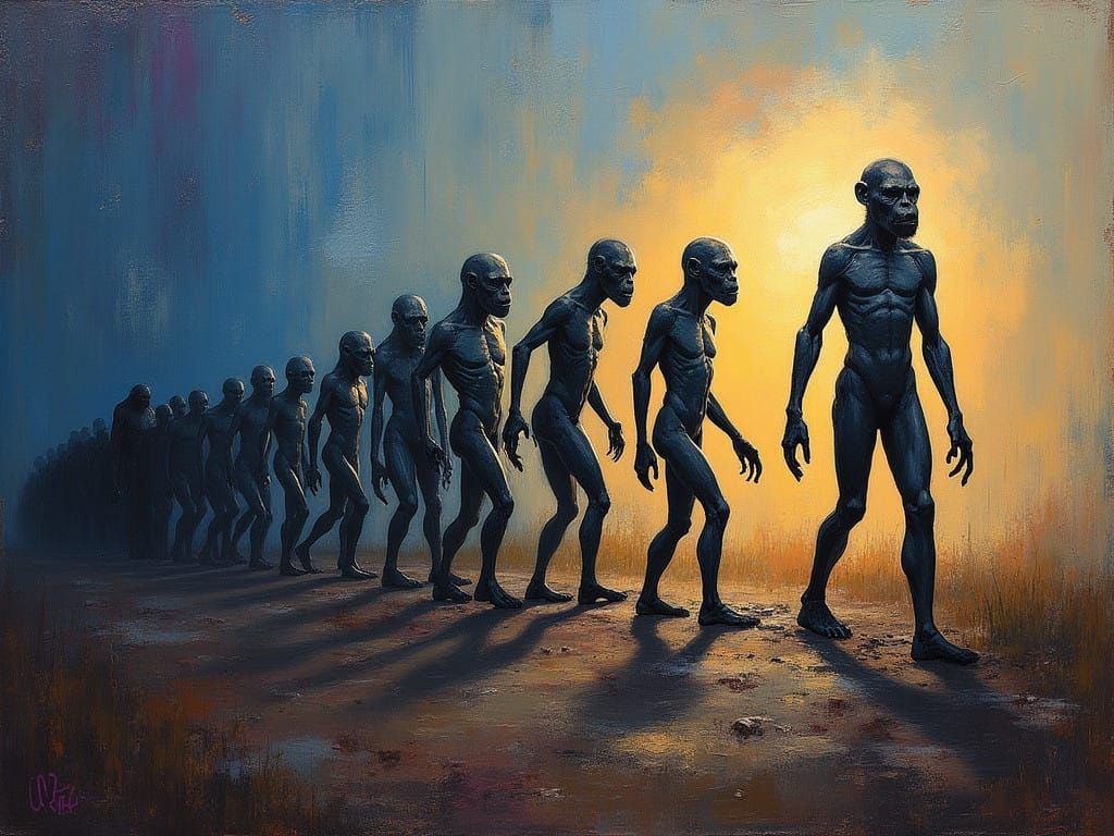 Evolution of Man: A Transformation from Ape to Human in Vibr...