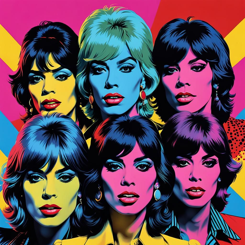 Rolling Stones Album Cover in Pop Art Style