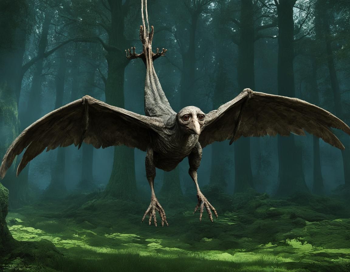 Mysterious Winged Alan Creature