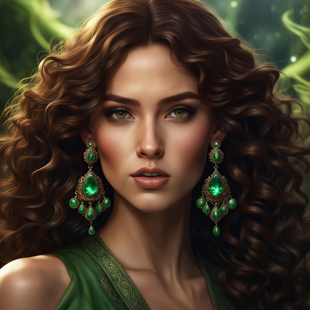 Detailed Matte Painting of a Beautiful Woman