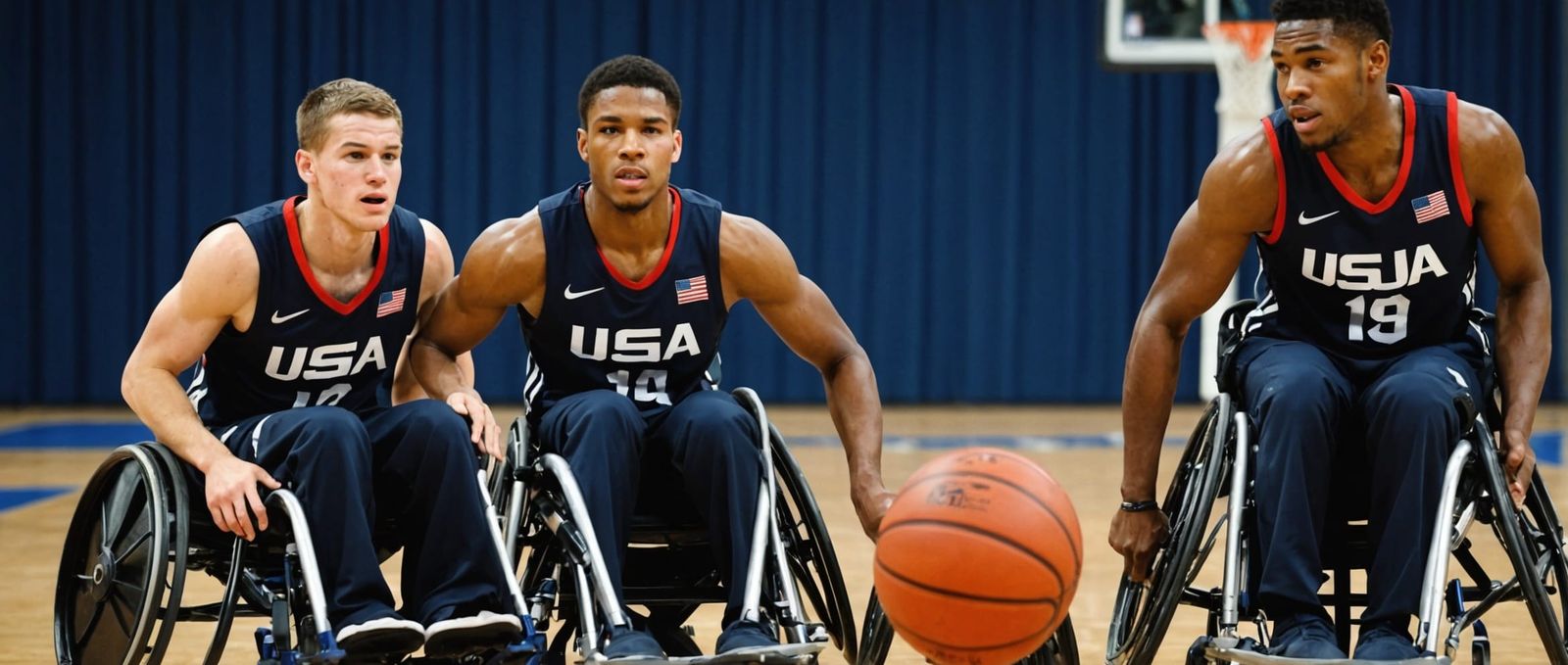 Team USA vs Team France Wheelchair Basketball