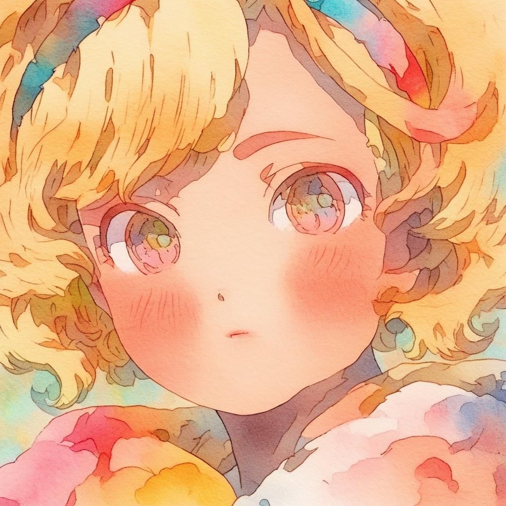 Anime Portrait of Ryza in Watercolor Style