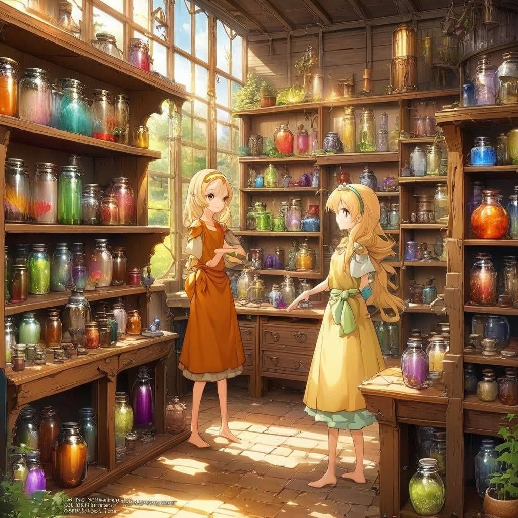 Ryza the Alchemist: Vibrant Anime Concept Art