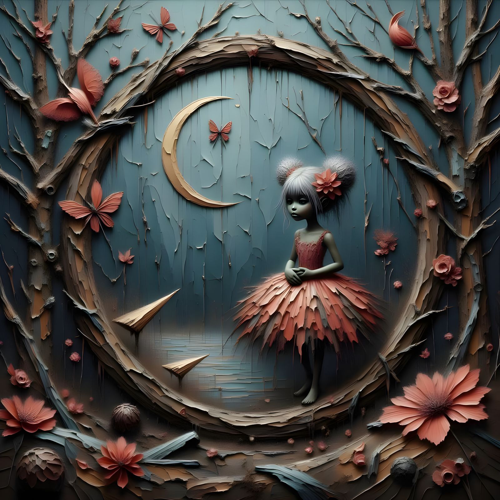 Alice in Wonderland: Hyperrealistic Dreamscape