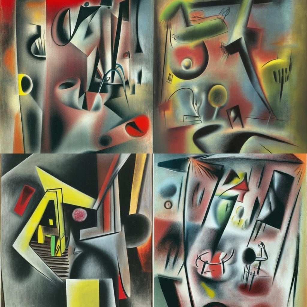 Surreal Abstract Composition