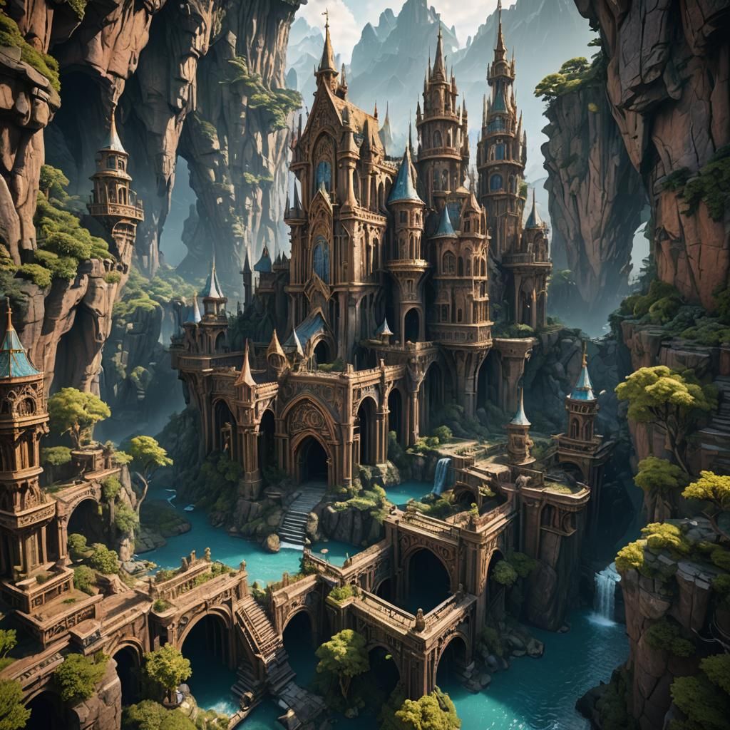 Fantastical Matte Painting in Deep Color