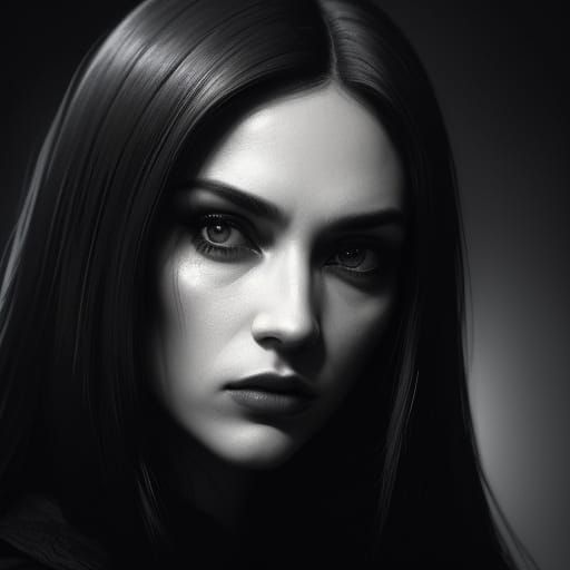 Hyper Realistic Portrait in Moody Film Noir Style